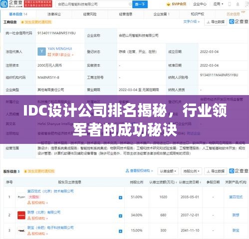 IDC设计公司排名揭秘，行业领军者的成功秘诀